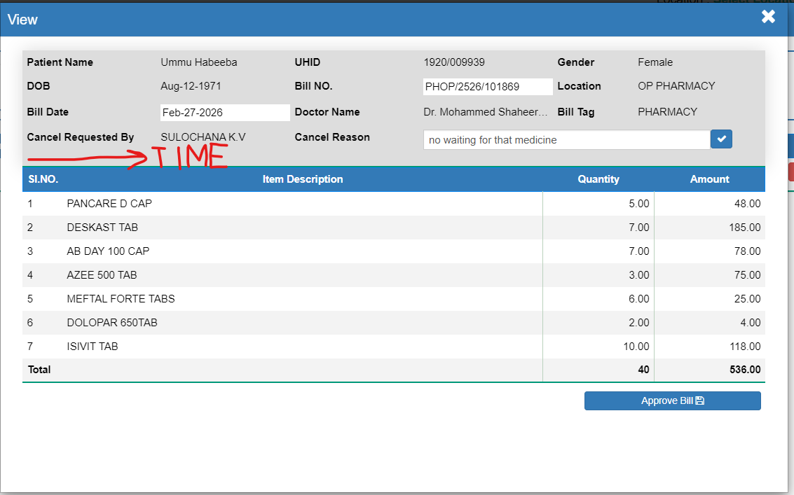 Data needed at this point