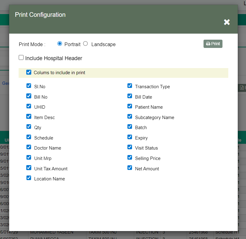 Option we need to remove not necessary columns Option we need to remove not necessary columns